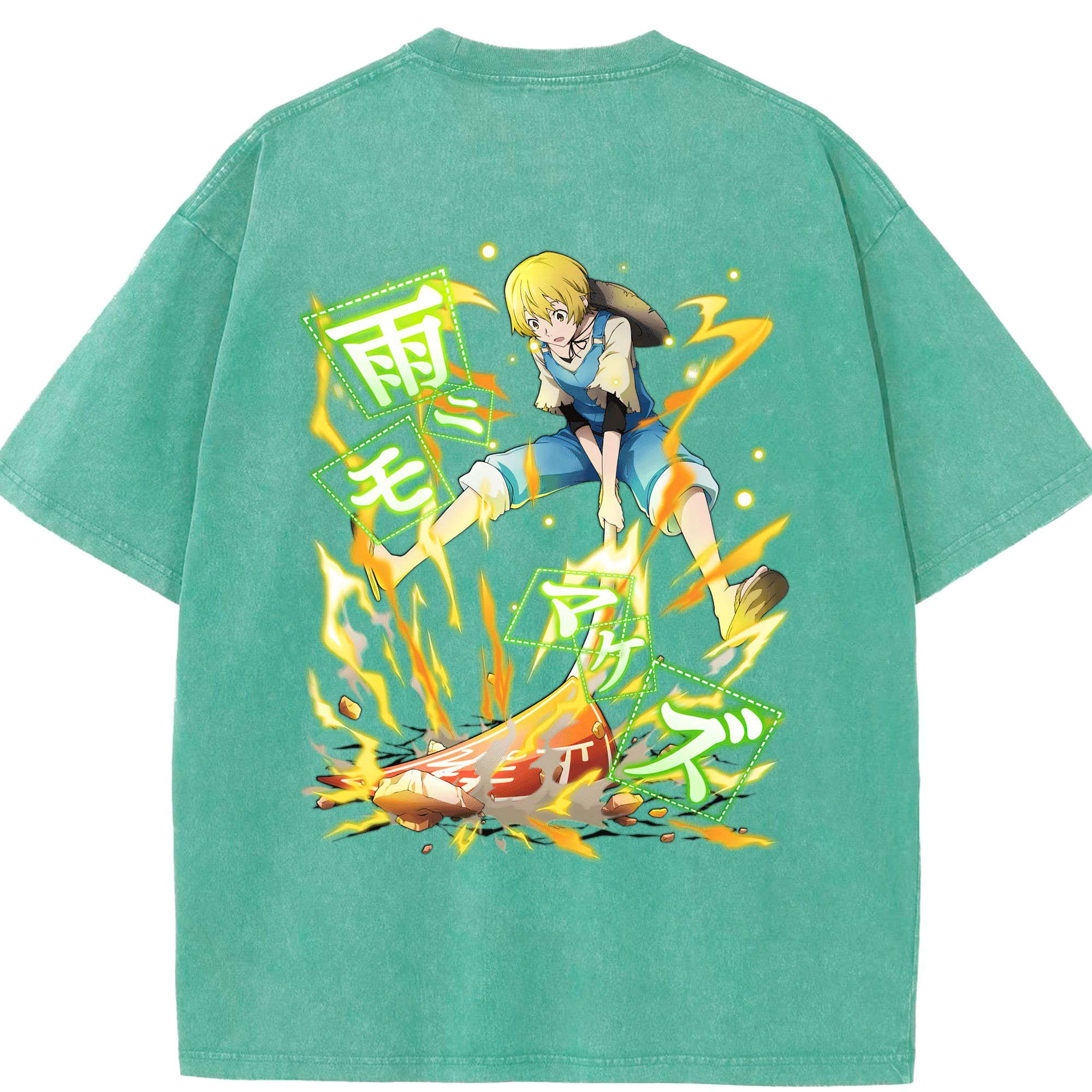 （画像用） 文豪ストレイドッグス Bungo Stray Dogs 綿100% ヴィンテージ風 半袖Tシャツ（背面プリント）